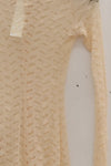 Un Morceau Hollow Stretch Knit Fit Shirt UM231SZ08 Beige